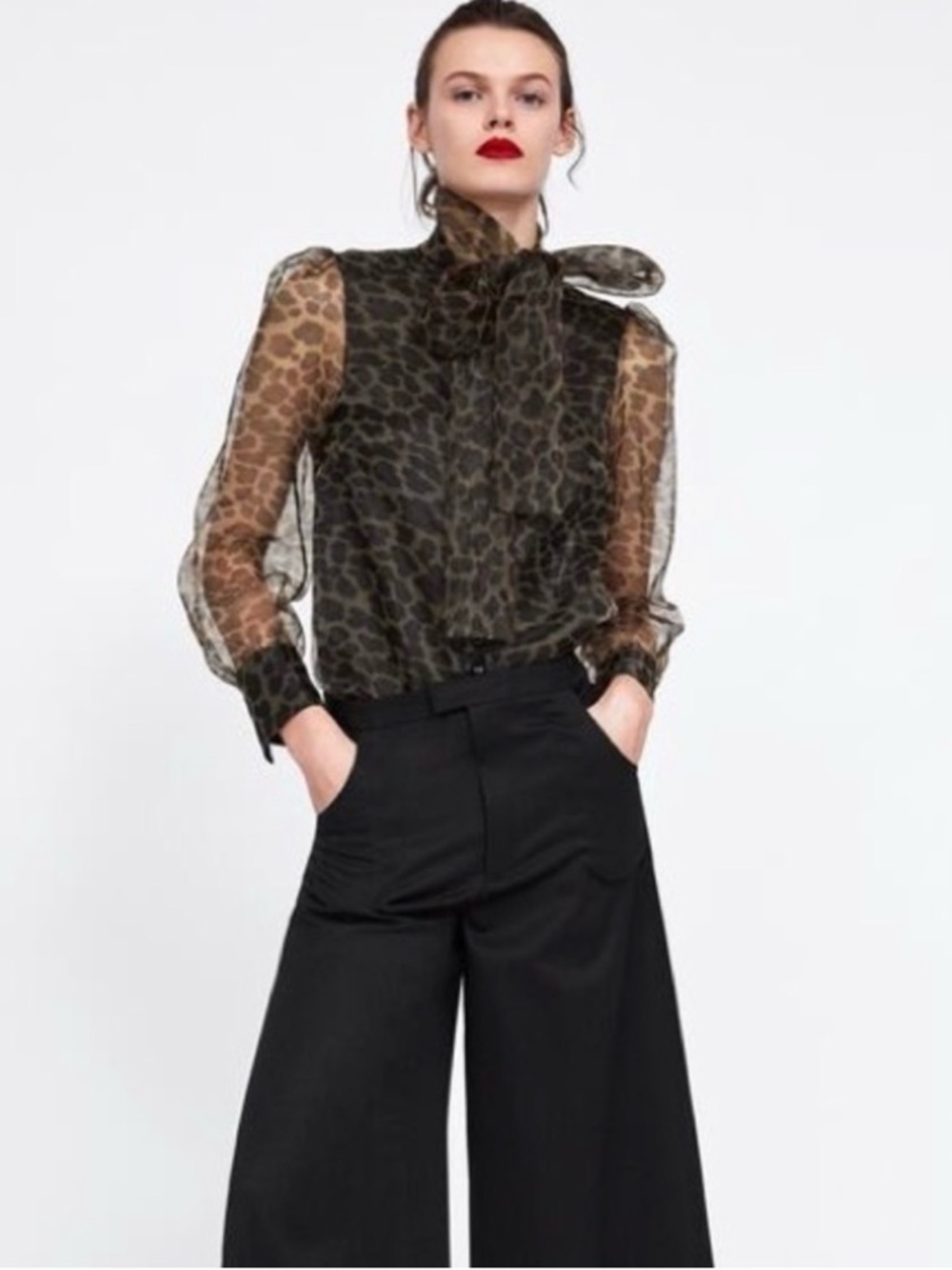 Zara tie blouse - Picture 4 of 5